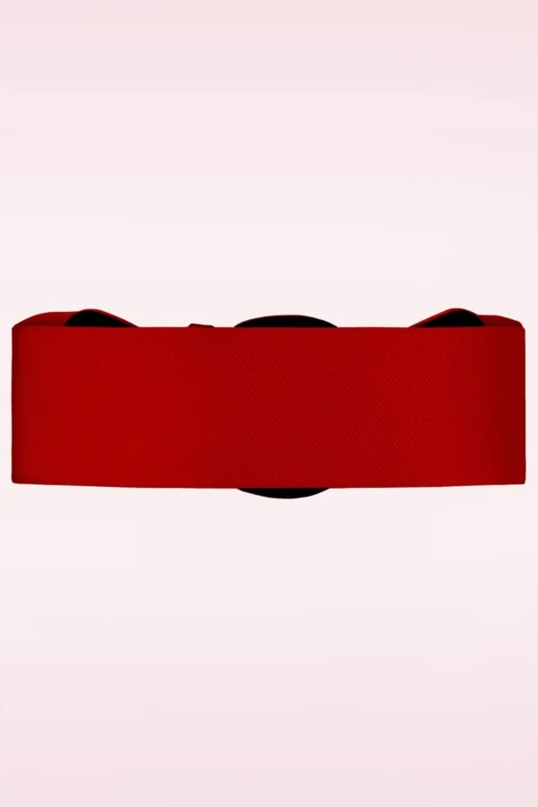 Outlet Banned Retro Corinne Elastische Riem In Rood