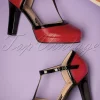 Online Banned Retro Country Rose Pumps In Rood