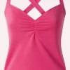 Fashion Vixen Cross Back Top In Fuchsia