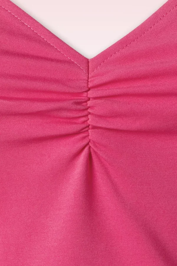 Fashion Vixen Cross Back Top In Fuchsia