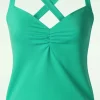 Best Sale Vixen Cross Back Top In Turquoise