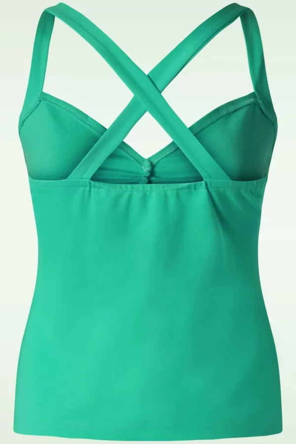 Best Sale Vixen Cross Back Top In Turquoise