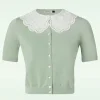Shop Banned Retro Cutie Cardigan In Seafoam Groen