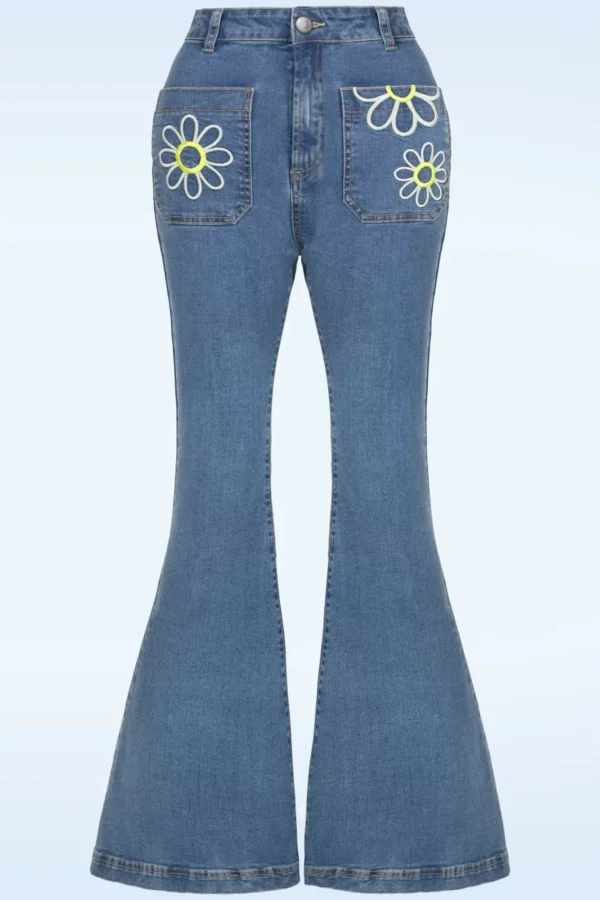 Best Sale Bunny Daisy Flower Power Jeans In Licht Blauw