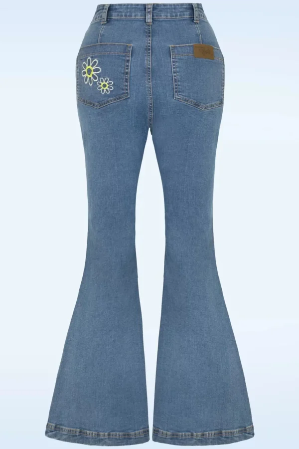 Best Sale Bunny Daisy Flower Power Jeans In Licht Blauw