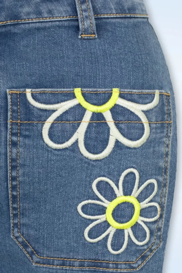 Best Sale Bunny Daisy Flower Power Jeans In Licht Blauw