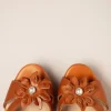 Best Chelsea Crew Daisy Leren Sandalen In Cognac