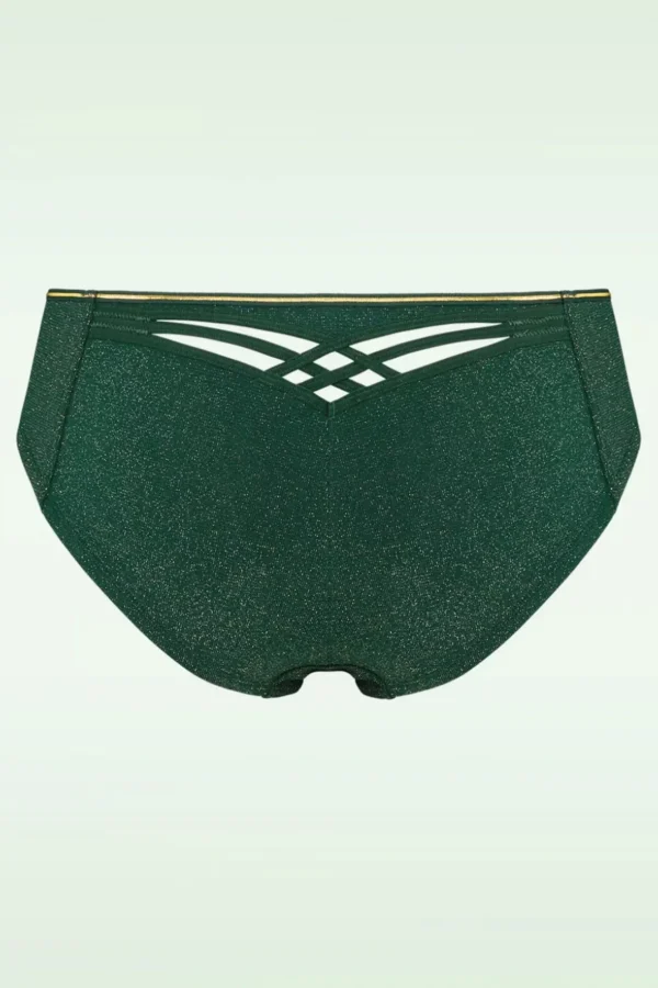 New Marlies Dekkers Dame De Paris Slip In Groen En Goud