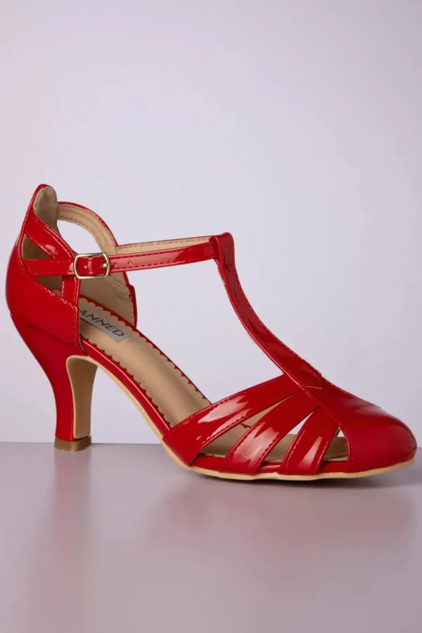 Cheap Banned Retro Dance Me To The Stars Pumps In Rood