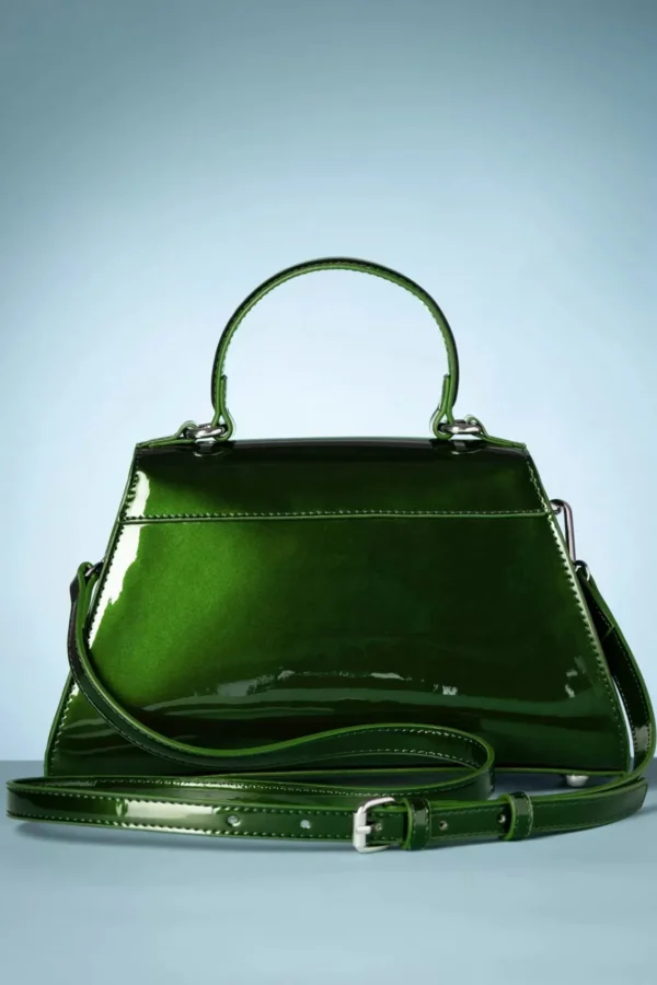 Sale Banned Retro Dance The Night Away Handtas In Metallic Groen