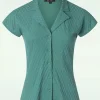 Best Sale King Louie Dani Manelli Jacquard Blouse In Smoke Groen