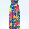 Fashion Vintage Chic for Topvintage Deveny Abstract Maxi Jurk In Multi