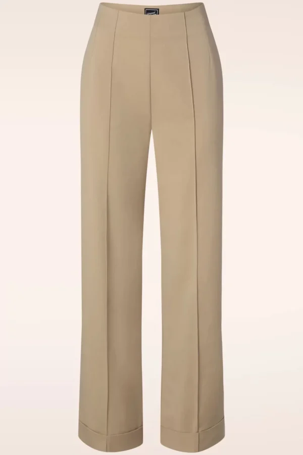 Best Glamour Bunny Business Babe Diadora Pantalon In Beige