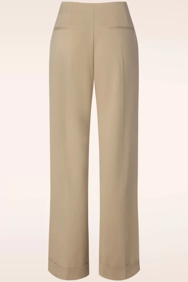 Best Glamour Bunny Business Babe Diadora Pantalon In Beige