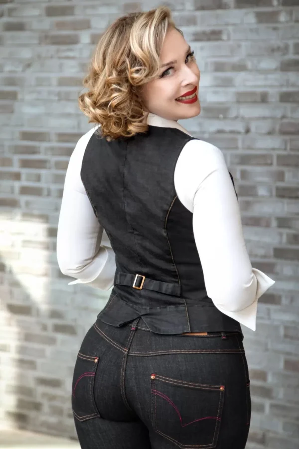 Outlet Rock-a-Booty Dianne Gilet In Zwart