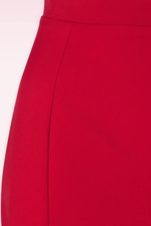 Discount Glamour Bunny Business Babe Dianne Pencil Rok In Rood