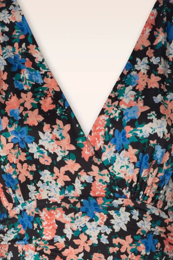 Cheap Vintage Chic for Topvintage Ditsy Maxi Jurk In Zwart