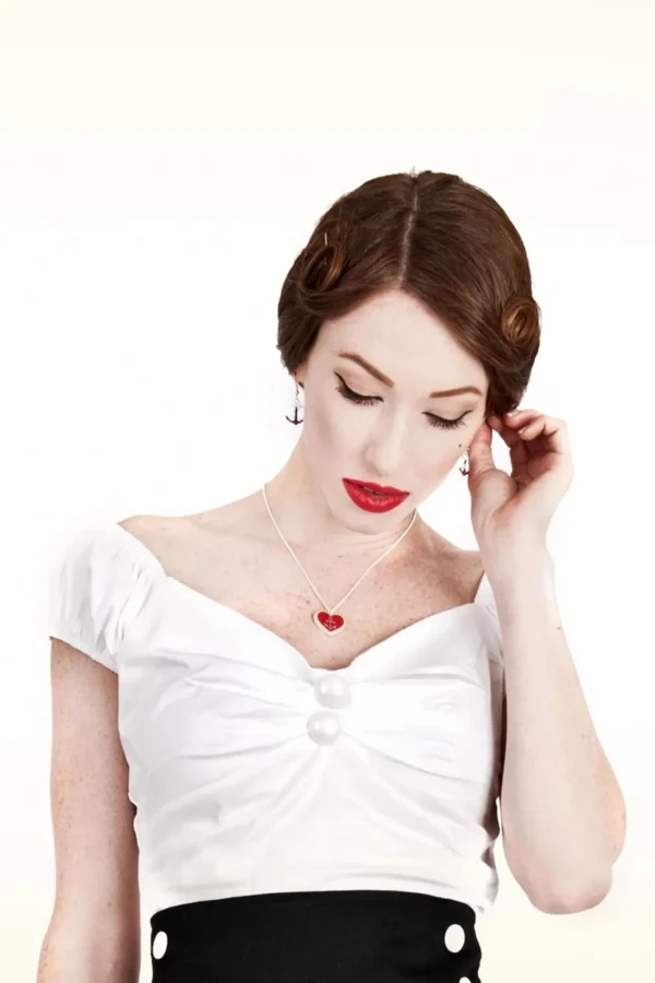Sale Collectif Clothing Dolores Top Carmen Wit