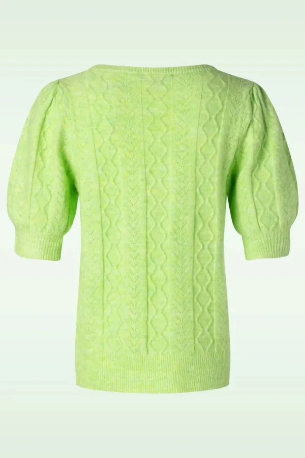 Flash Sale Smashed Lemon Emery Gebreide Top In Limoen