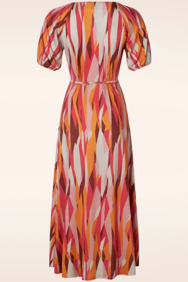 Flash Sale WNT Collection Emma Midi Wikkel Jurk In Multi