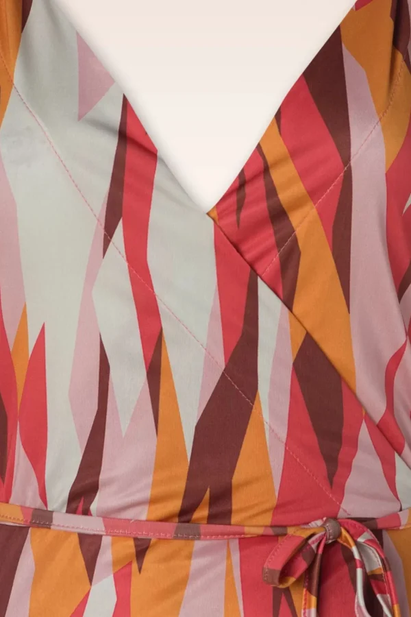Flash Sale WNT Collection Emma Midi Wikkel Jurk In Multi