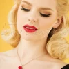 Cheap Sweet Cherry Emma Rose Parelketting In Rood