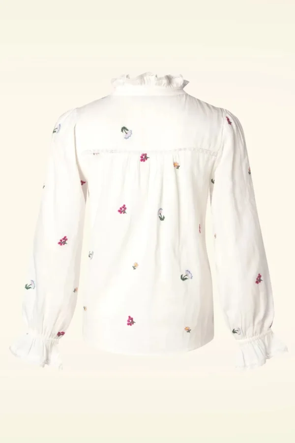 Sale Md'M Eva Blouse In Ecru