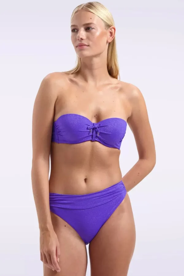 Hot Cyell Evening Glam Padded Bikini Top In Paars