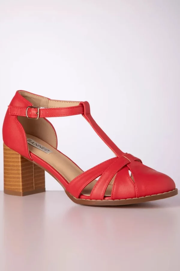Clearance Banned Retro Fancy Footwork Pumps In Rood