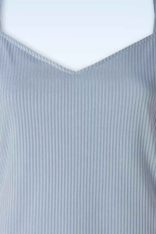 Cheap Banned Retro Fara Top In Blauw