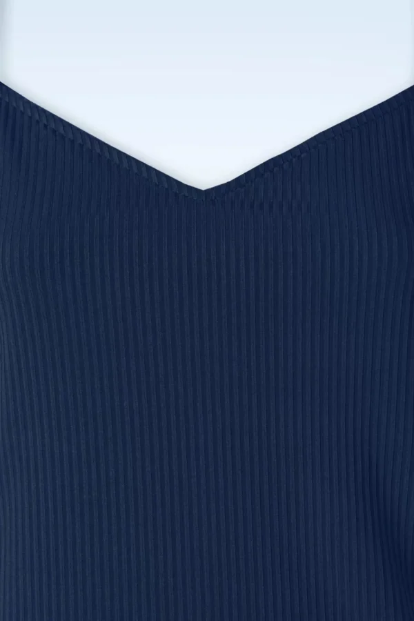 Clearance Banned Retro Fara Top In Marineblauw