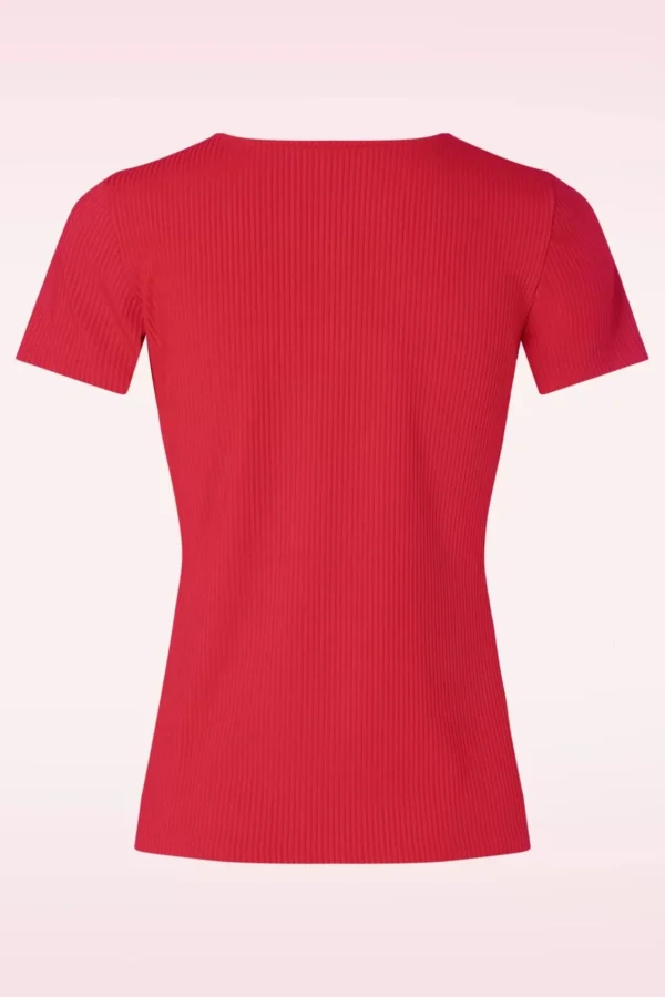 Outlet Banned Retro Fara Top In Rood