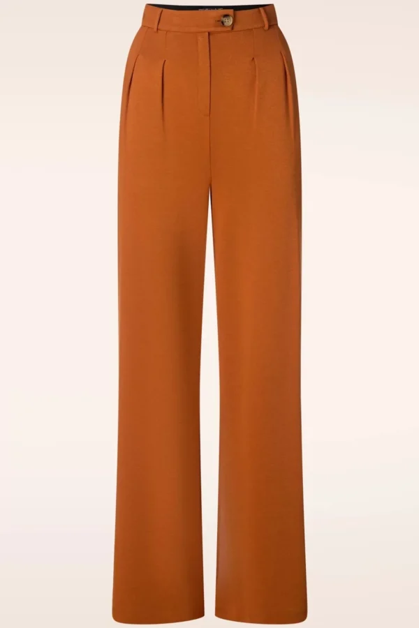 Discount King Louie Fintan Milano Crepe Pantalon In Karamel