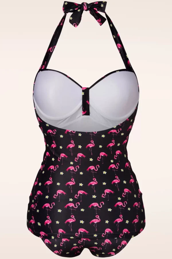 Cheap Belsira Flamingo Badpak In Zwart En Roze