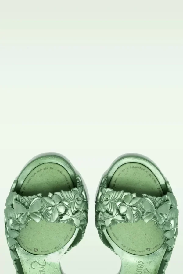Cheap Sunies Flexi Butterfly Flipflop Sandaaltjes In Glossy Groen