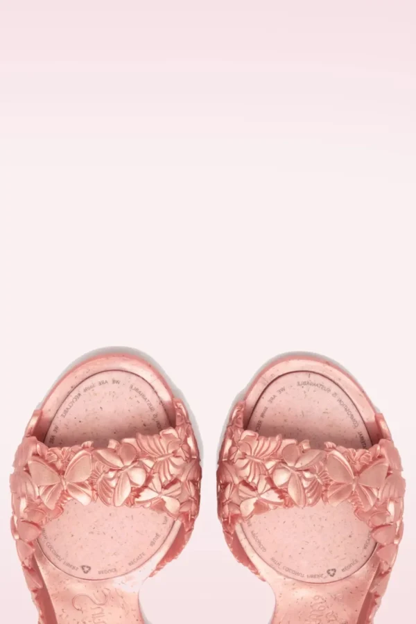 Hot Sunies Flexi Butterfly Flipflop Sandaaltjes In Glossy Roze