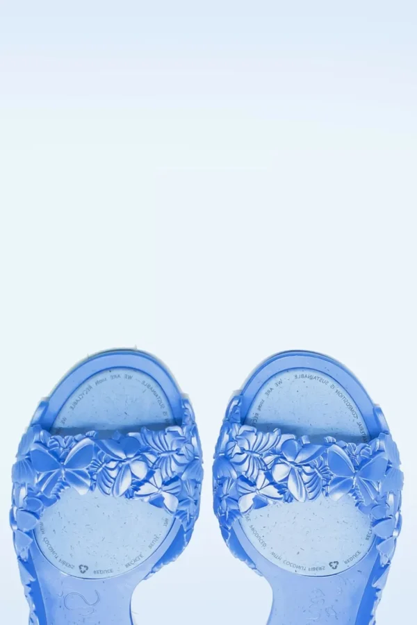 Best Sale Sunies Flexi Butterfly Flipflop Sandaaltjes In Glossy Blauw