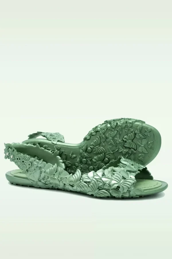Cheap Sunies Flexi Butterfly Flipflop Sandaaltjes In Glossy Groen