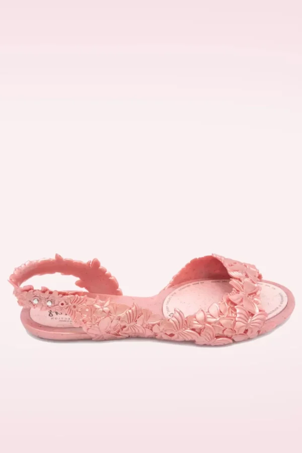 Hot Sunies Flexi Butterfly Flipflop Sandaaltjes In Glossy Roze
