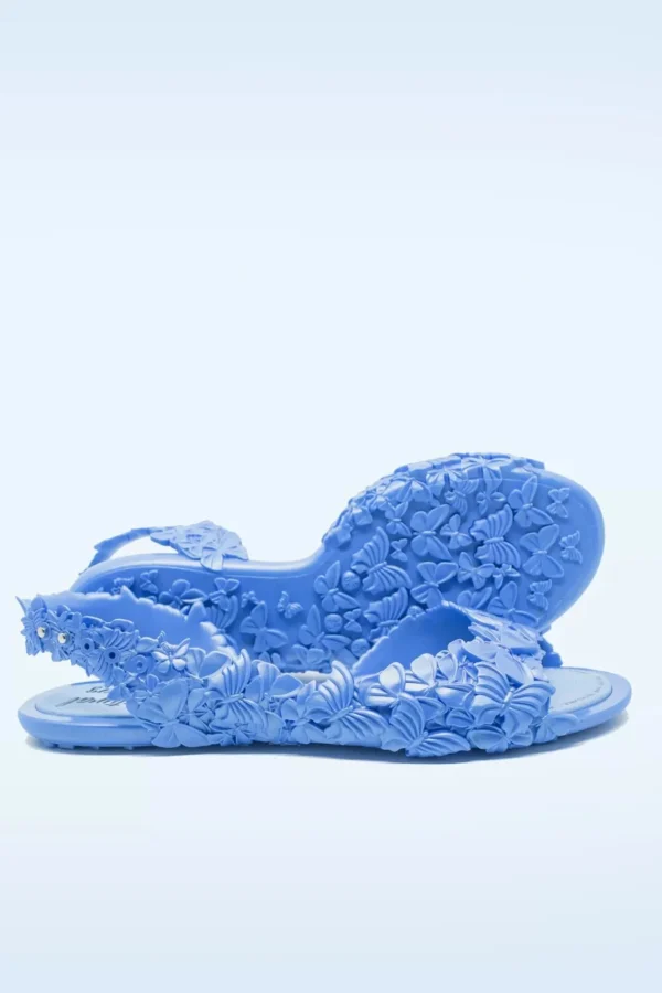 Best Sale Sunies Flexi Butterfly Flipflop Sandaaltjes In Glossy Blauw