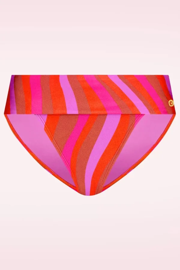 Best Sale TC Beach Flipover Shiny Waves Bikinibroekje In Multi