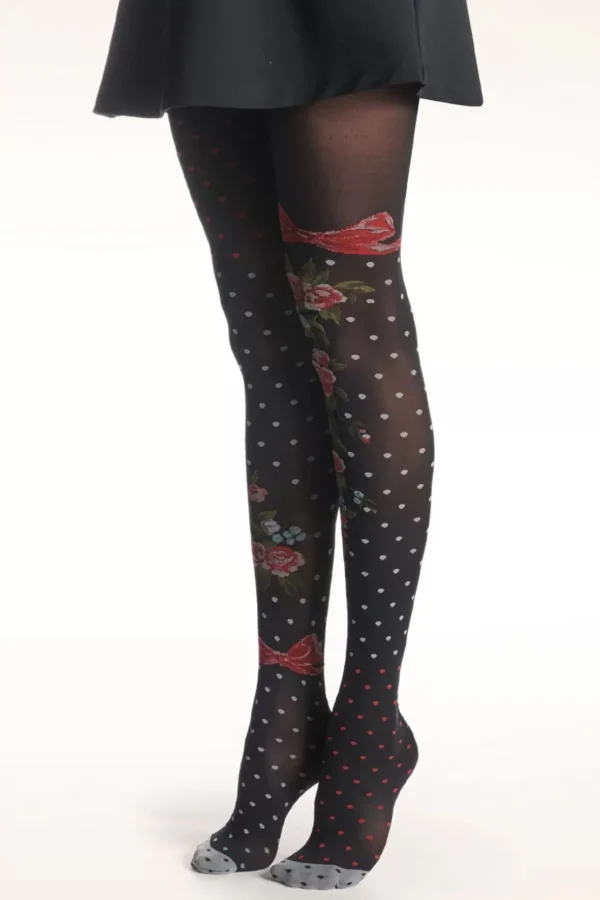 Sale Fil de Jour Flower And Polkadots Panty In Zwart