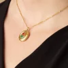 Best Urban Hippies Flower Locket Ketting In Goud