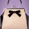 Flash Sale Banned Retro Frances Polka Star Tas In Zwart En Blush