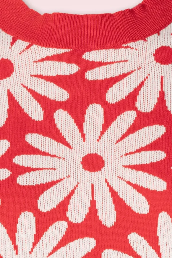 Outlet Compania Fantastica Freya Flower Jumper In Rood