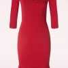 Fashion Vintage Chic for Topvintage Gemma Pencil Jurk In Rood