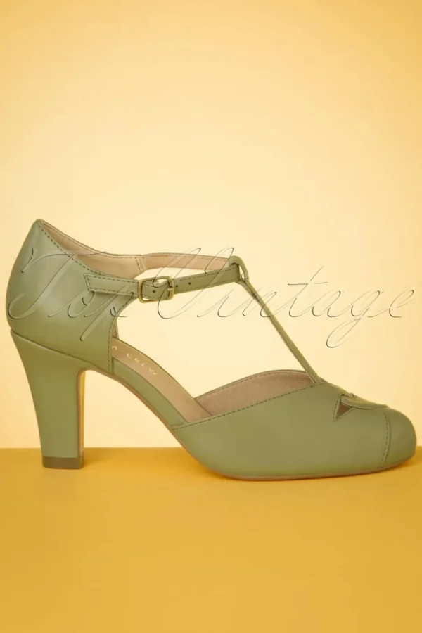 Online Chelsea Crew Glinda T-Strap Pumps In Salie