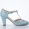 Hot Chelsea Crew Glinda T-Strap Pumps In Zacht Blauw