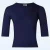 Best Sale Banned Retro Grace Jumper In Marineblauw