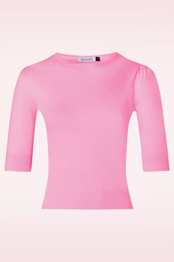 Shop Banned Retro Grace Jumper In Roze